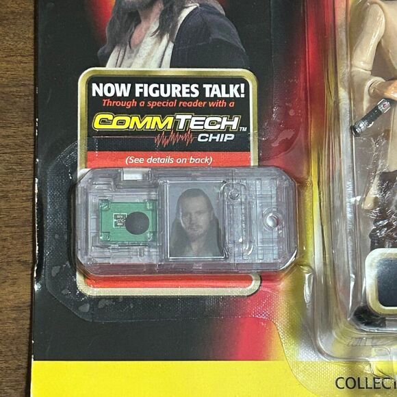 Vintage HASBRO STAR WARS: EPISODE 1 QUI-GON JINN JEDI DUEL Action Figure 1998 - Picture 2 of 5